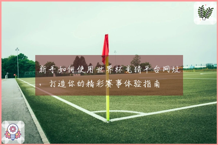 新手如何使用世界杯竞猜平台网址，打造你的精彩赛事体验指南